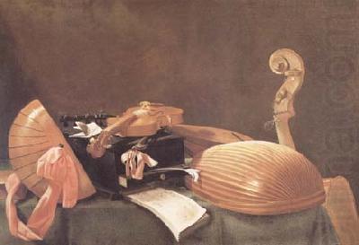Evaristo Baschenis Still Life of Musical Instruments (mk14) china oil painting image